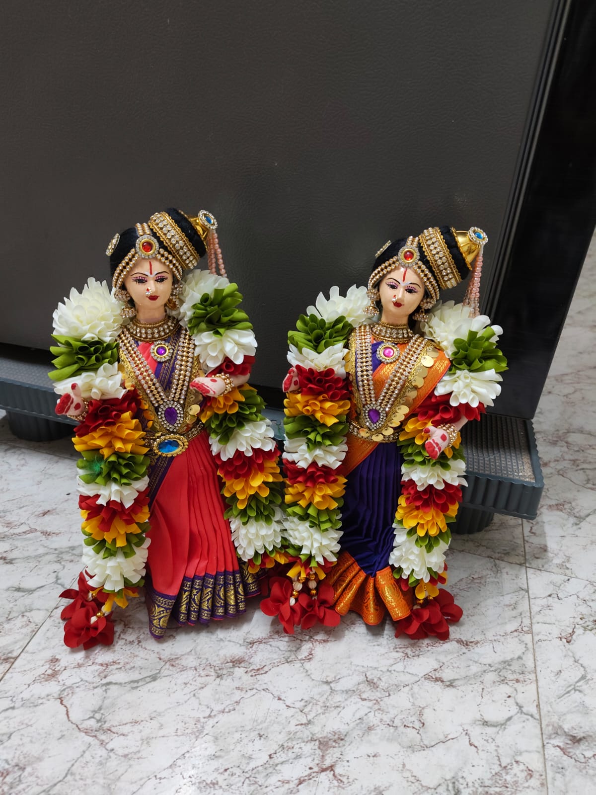 Andal idol - 12 inches Handmade Andal idol with fiber face