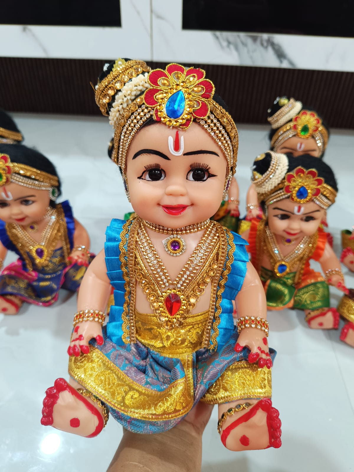 Krishna - 9 inches Plastic Krishna idol