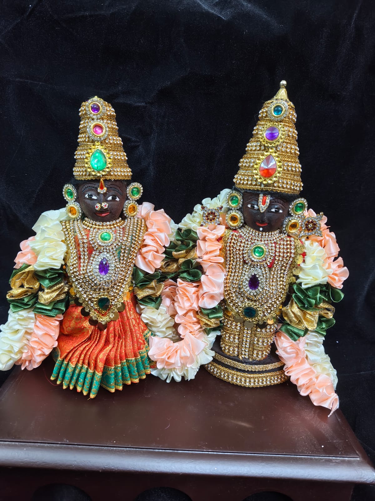 Marappachi - 8 inches Marappachi doll with stone work
