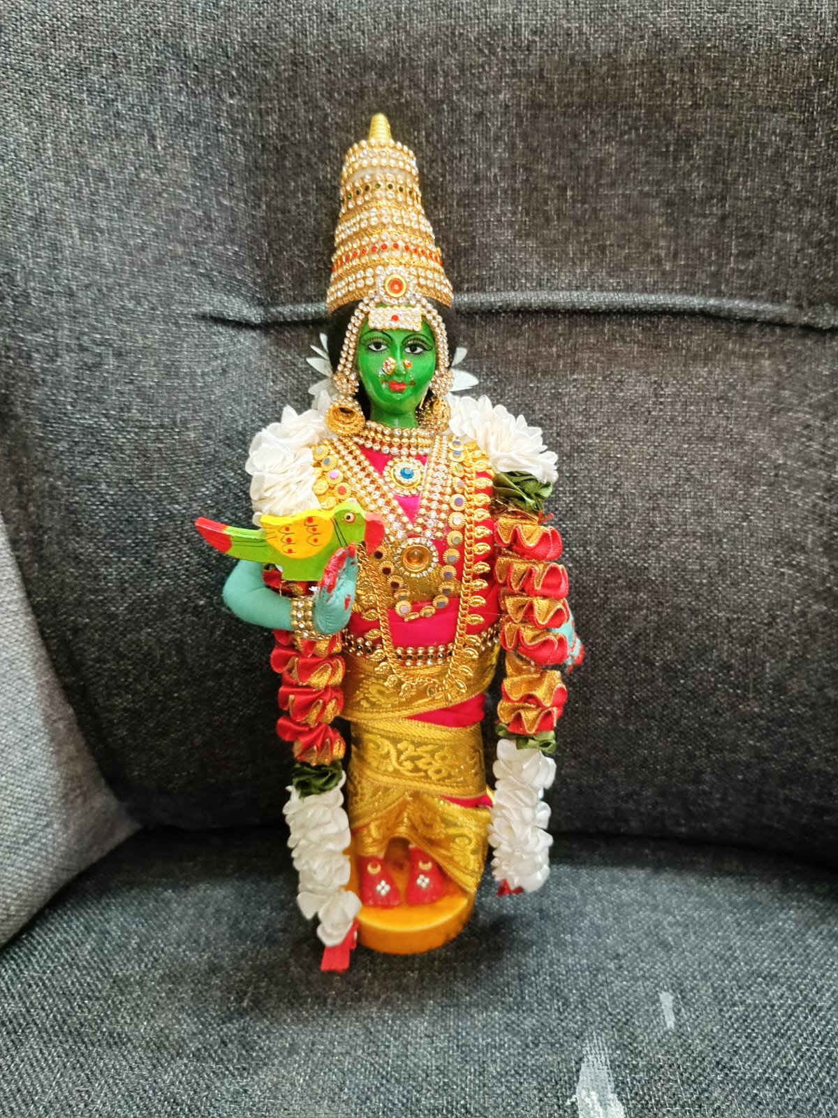 Meenakshi - 12 inches Meenakshi idol handmade doll