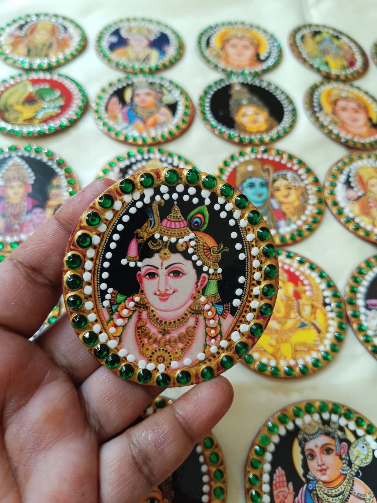 Return gifts - 3 inches Fridge magnet - Krishna idol