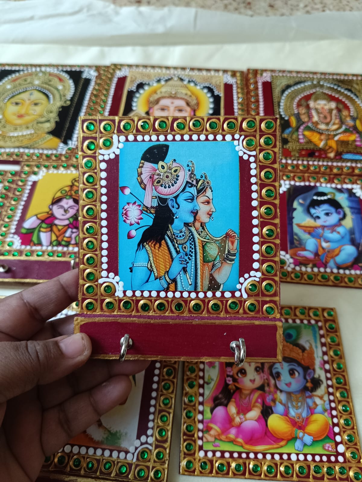 Return gifts - 4X4 Key holder - Krishna