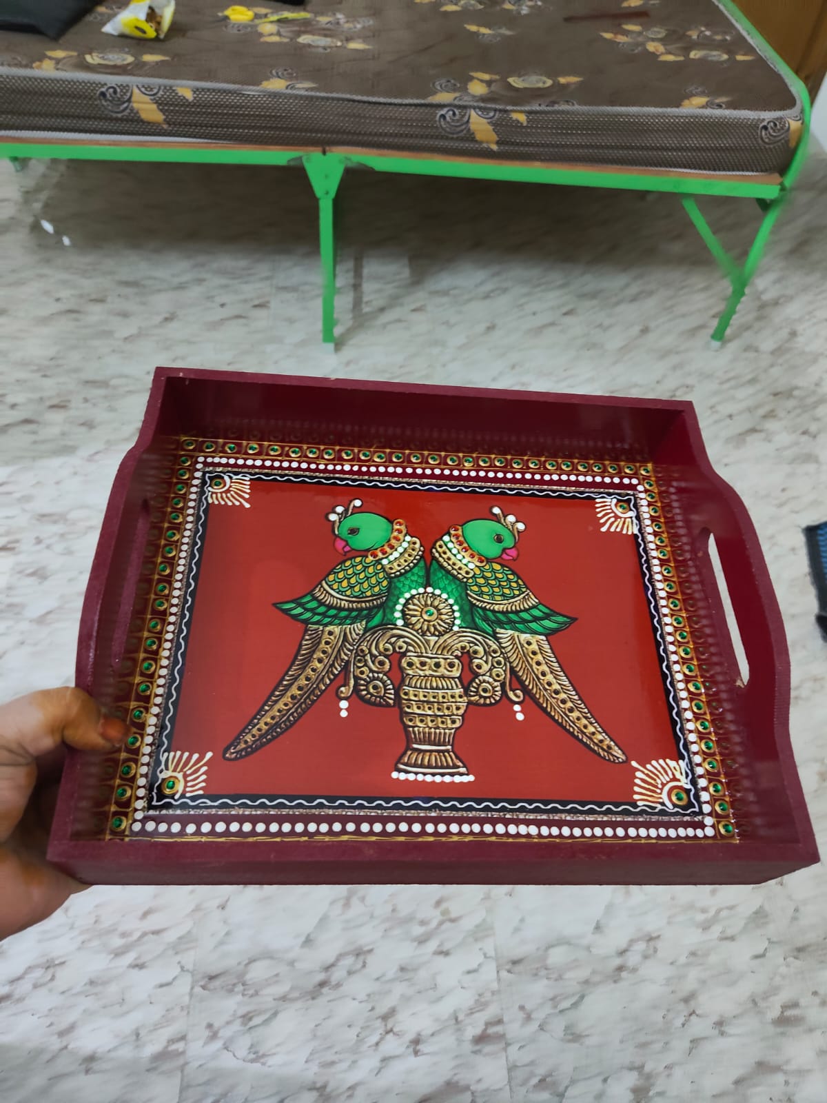 Return gifts - Tray 12X10 - Parrot