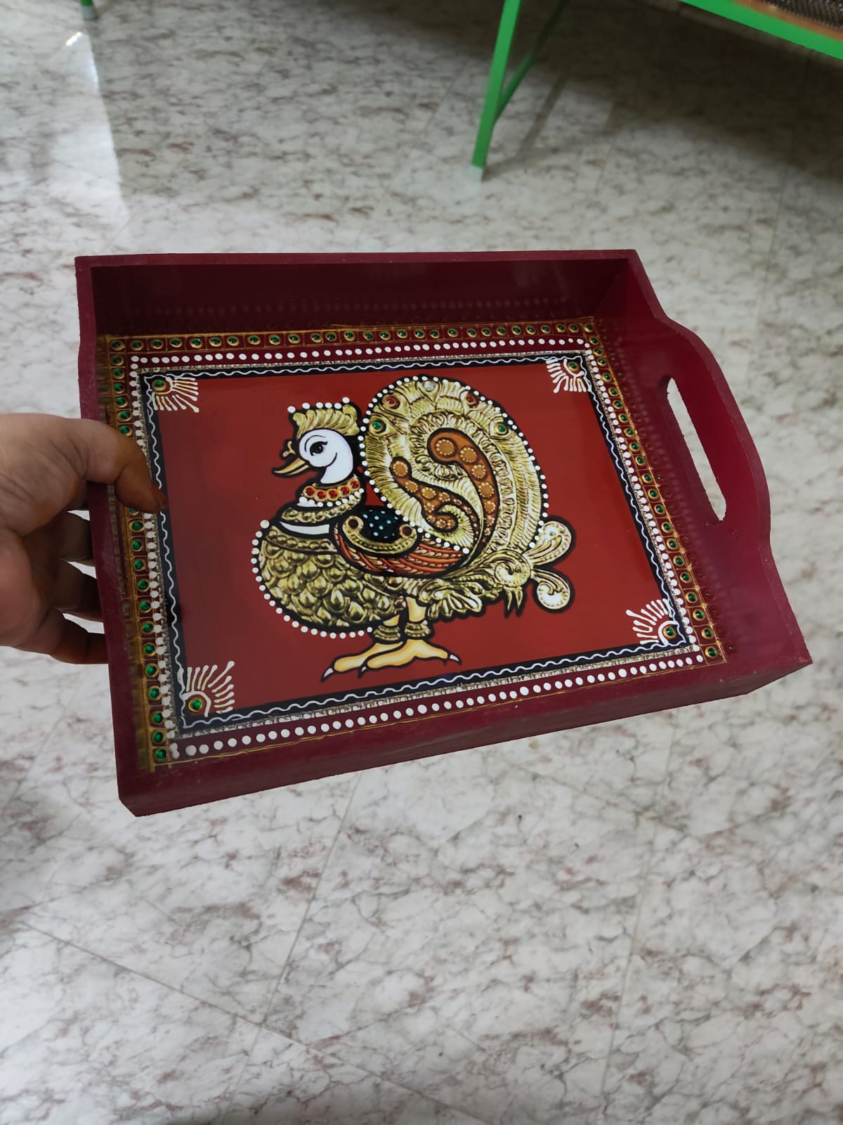 Return gifts - Tray 12X10 - Swan