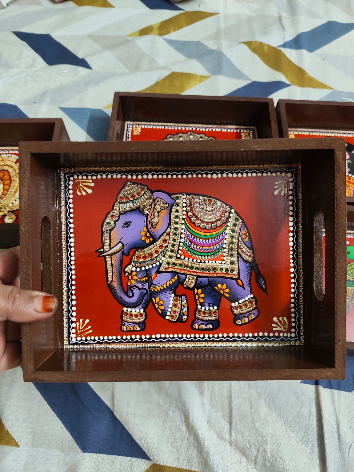 Return gifts - Tray 6x8 - Elephant