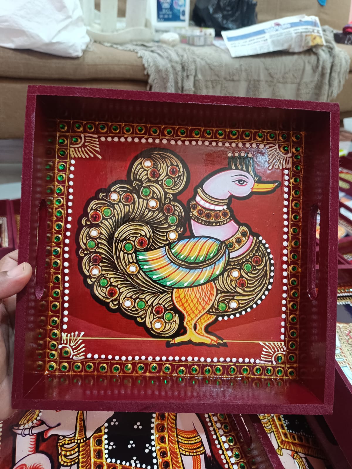 Return gifts - Tray 8x8 - Swan